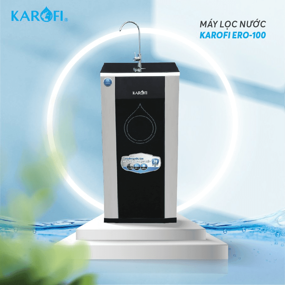 Máy lọc nước tủ đứng Karofi ERO100 hoàn toàn mới