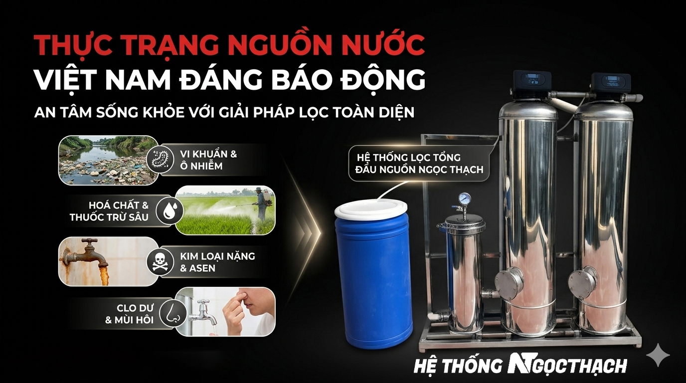 Thực Trạng Nguồn Nước Tại Việt Nam – Những Con Số Khiến Nhiều Gia Đình Lo Ngại