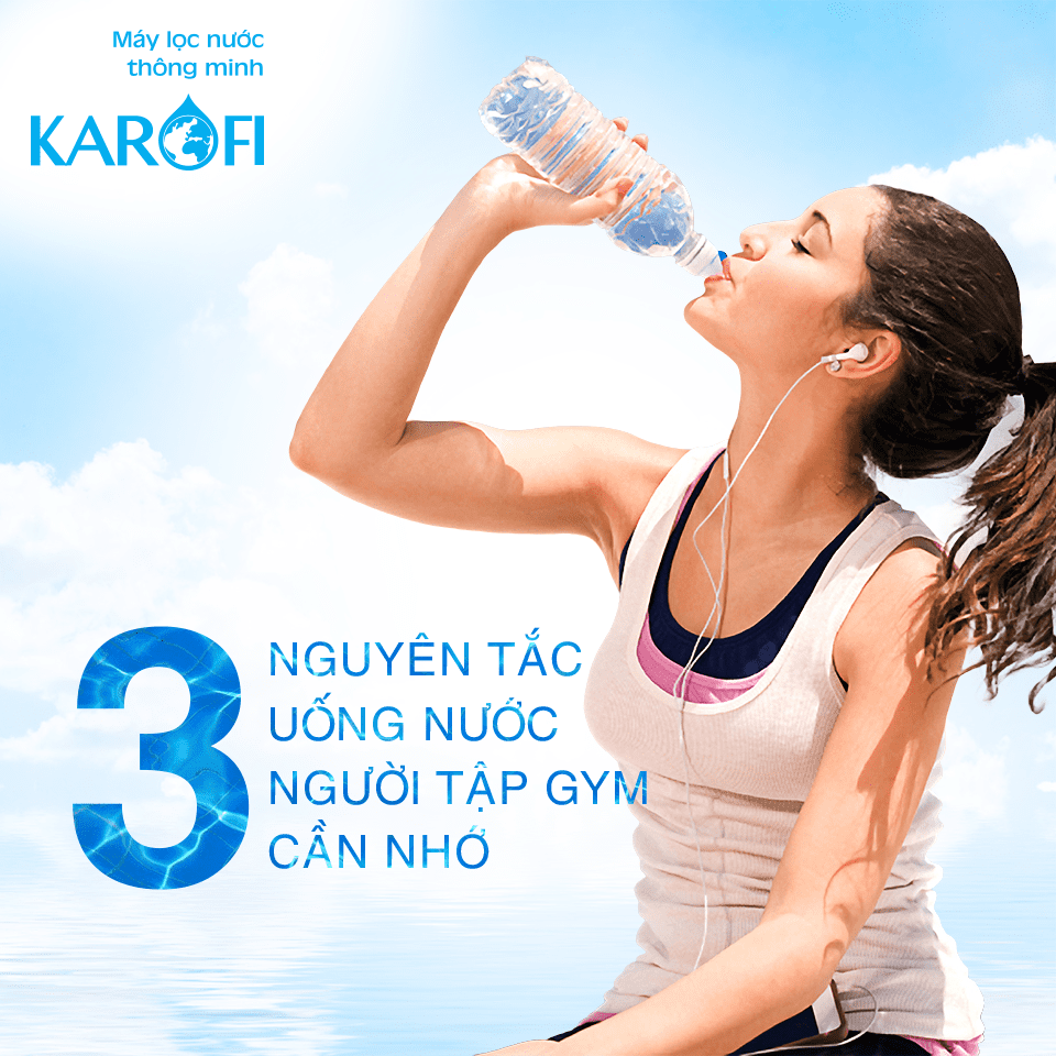 3 nguyên tắc uống nước với người tập gym