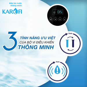 3 tính năng thông minh của bộ vi điều khiển máy lọc nước Karofi