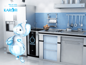 Máy lọc nước tủ IQ đặt trong bếp