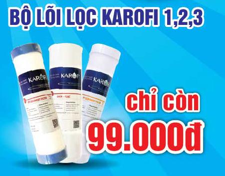 Mua bộ lõi lọc karofi giá chỉ 99k