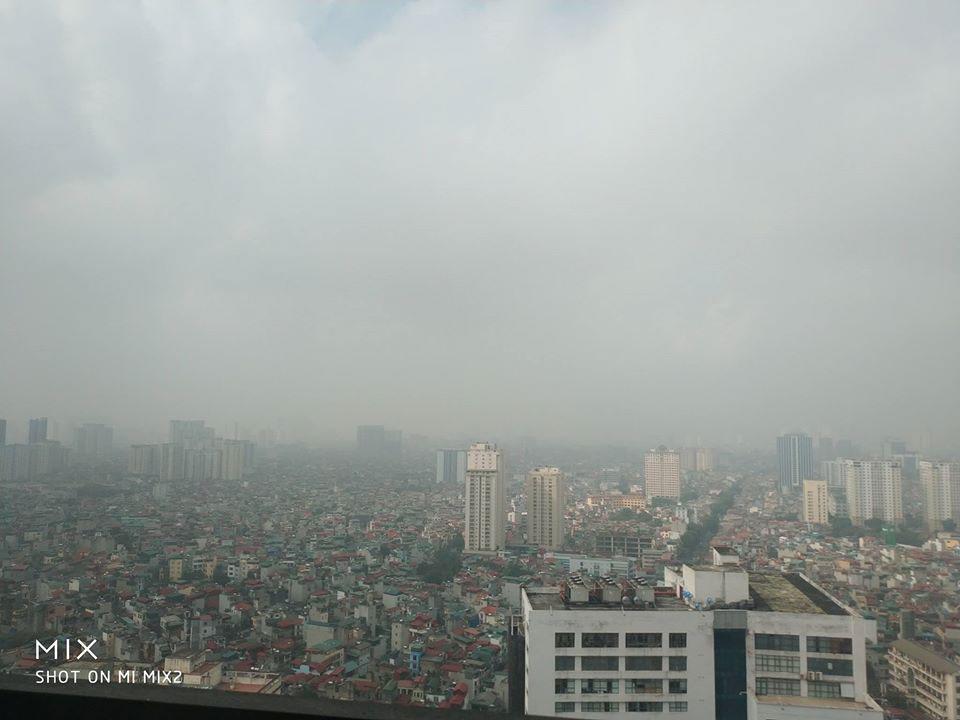 Một ngày điển hình ô nhiễm bụi ở Hà Nội
