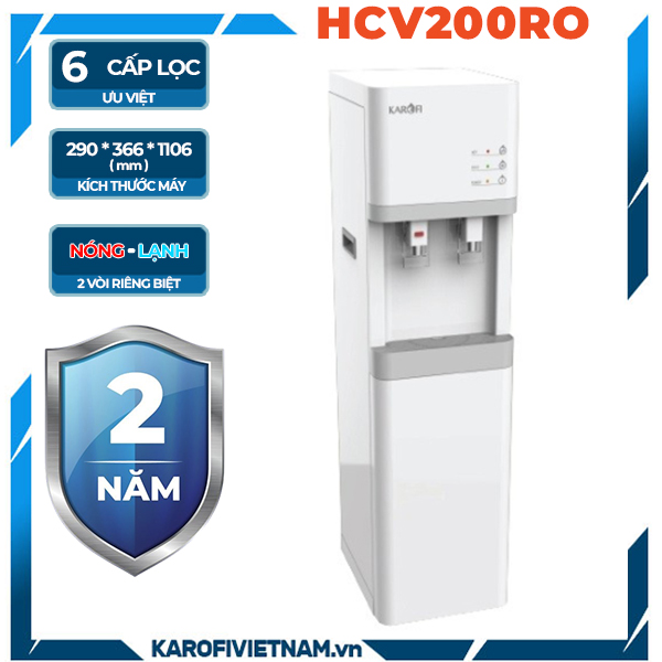 Cây lọc nước nóng lạnh Karofi HCV200RO