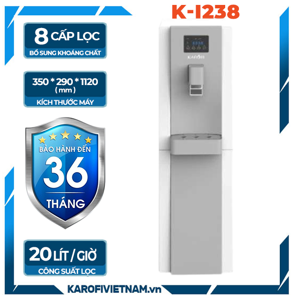 Máy lọc nước Karofi K-i238 - 8 lõi lọc