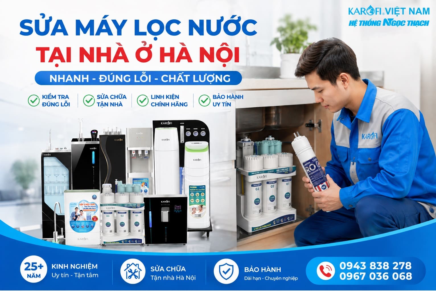Sửa Máy Lọc Nước Tại Nhà ở Hà Nội - Nhanh - Đúng Lỗi - Chất Lượng