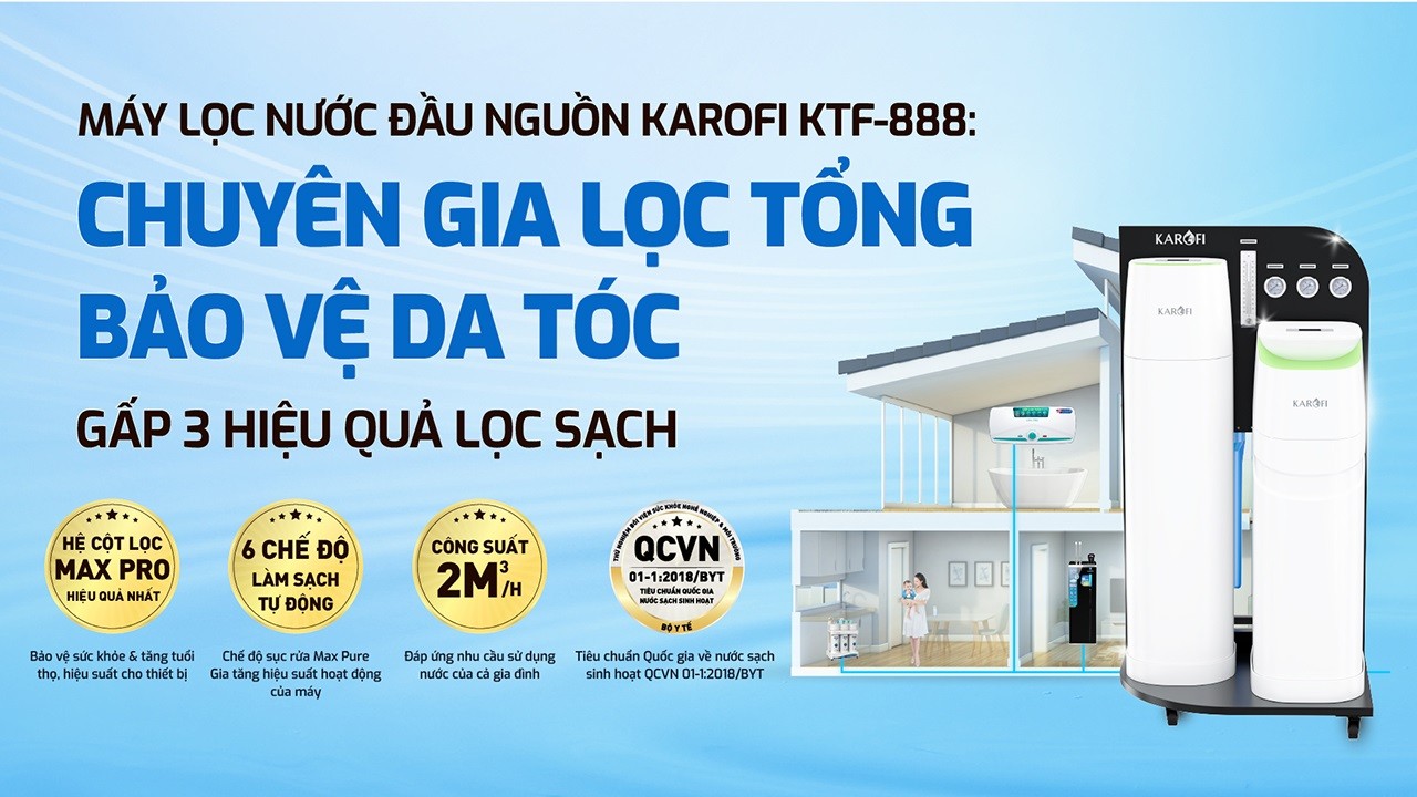 Máy lọc nước đầu nguồn cao cấp KTF-888