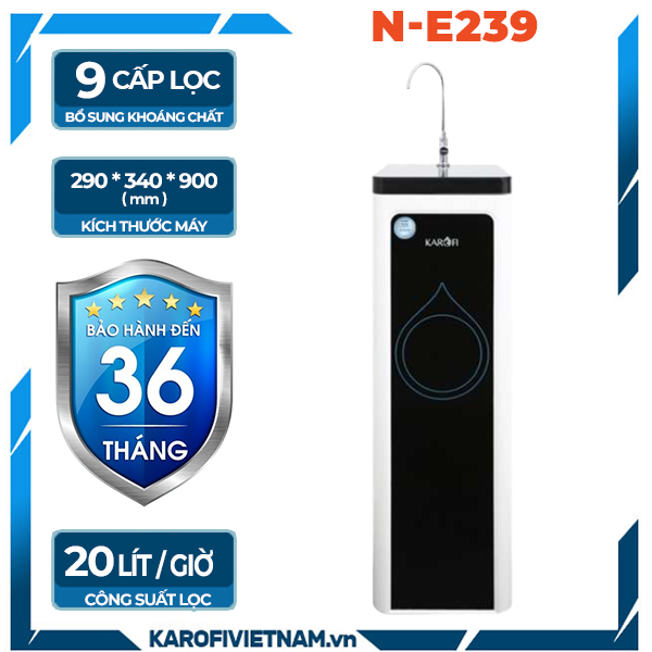 Máy lọc nước Karofi N-e239 - 9 lõi lọc