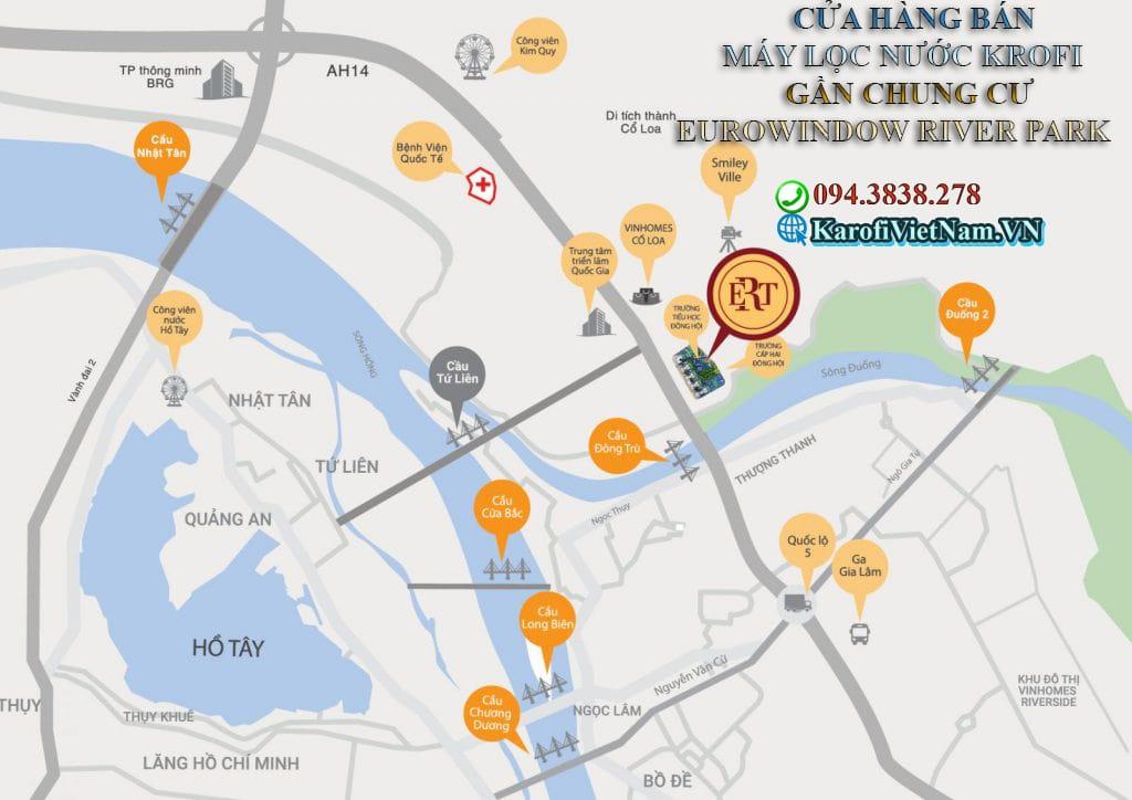 Cua Hang Ban May Loc Nuoc Karofi Gan Chung Cu Eurowindow River Park Min