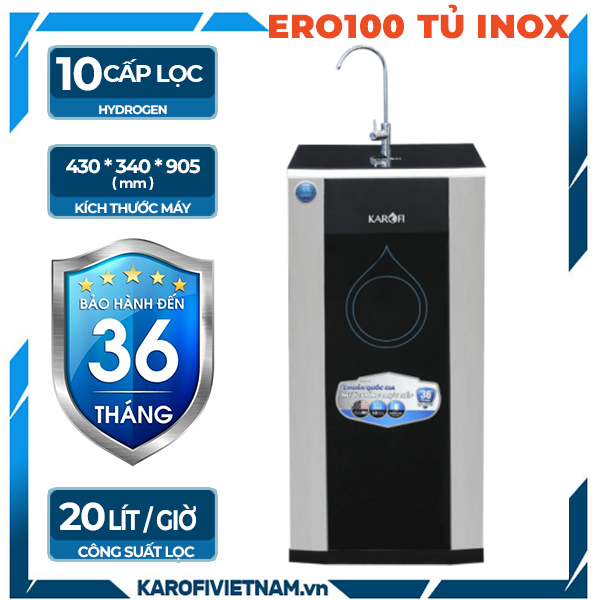 Máy lọc nước Karofi ERO100 - 10 cấp Hydrogen