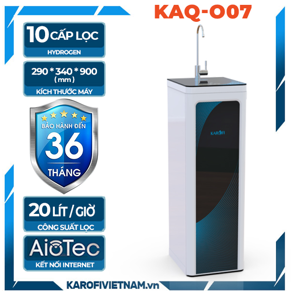 Máy lọc nước Karofi KAQ-O07 - 10 lõi Hydrogen có tủ