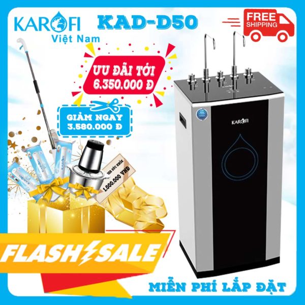 Karofivietnam.vn Khuyen Mai May Loc Nuoc Nong Lanh Karofi Kad D50 Thang 1