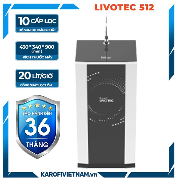 Máy lọc nước Karofi Livotec 512