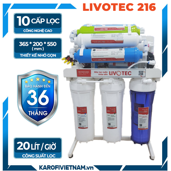 Máy lọc nước Karofi Livotec 212