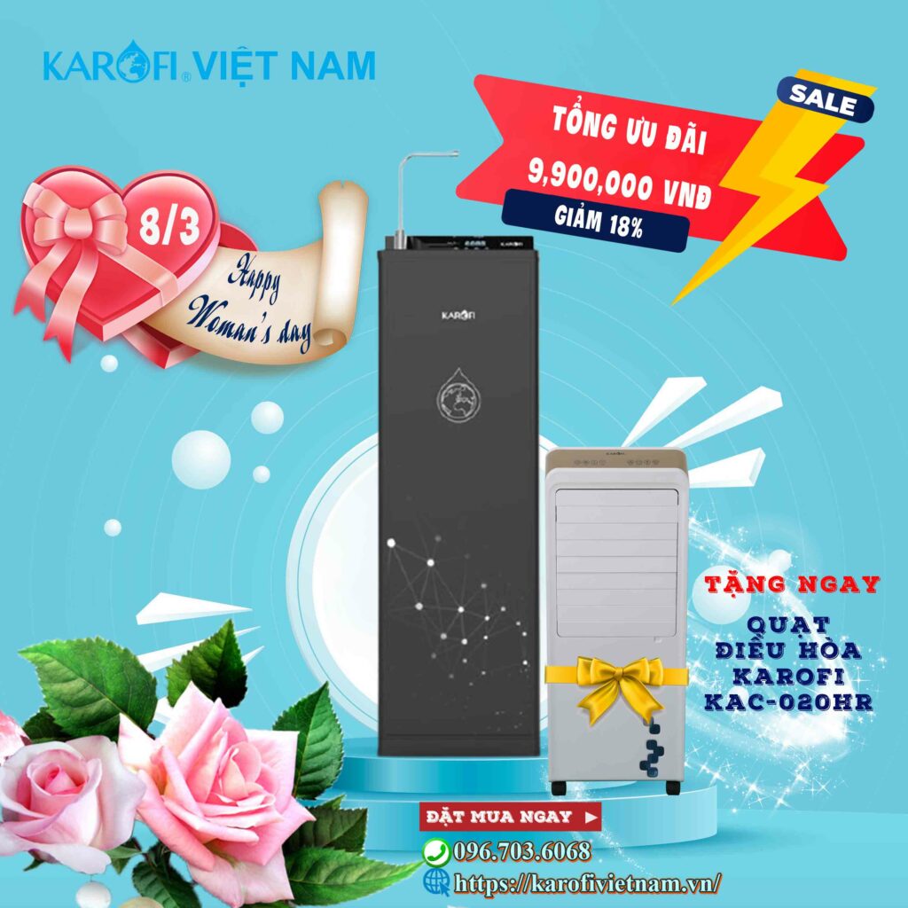 Karofi Viet Nam Uu Dai 8 3 May Loc Nuoc Nong Lanh Karofi Kad D88