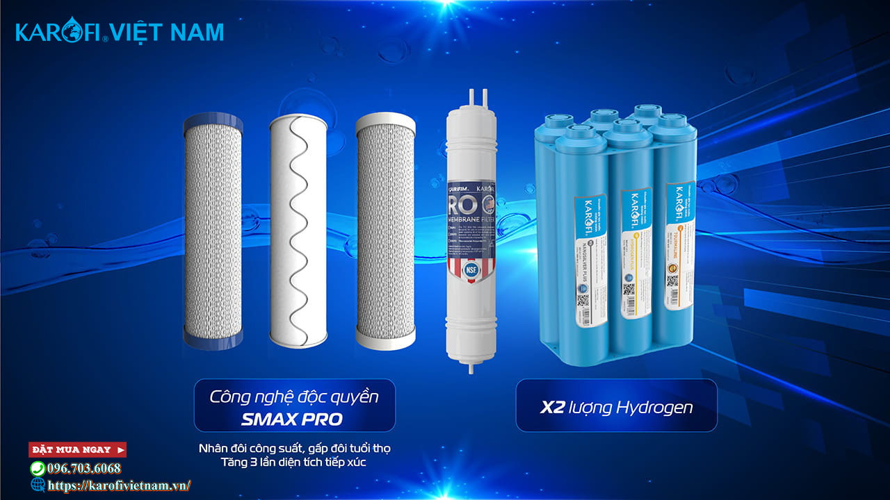 Máy lọc nước nóng lạnh Karofi KAD-N69