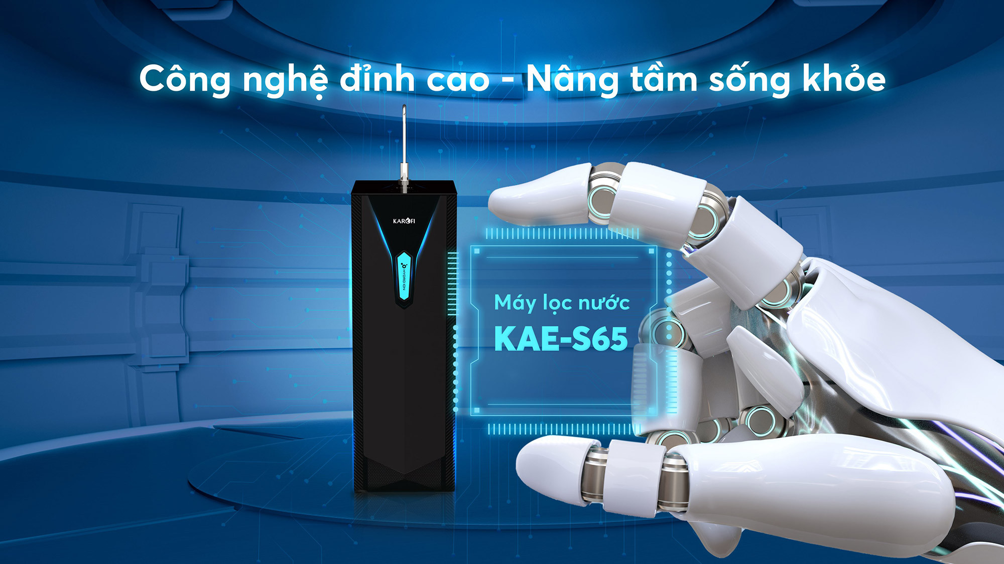 Máy lọc nước ion kiềm Karofi KAE-S65