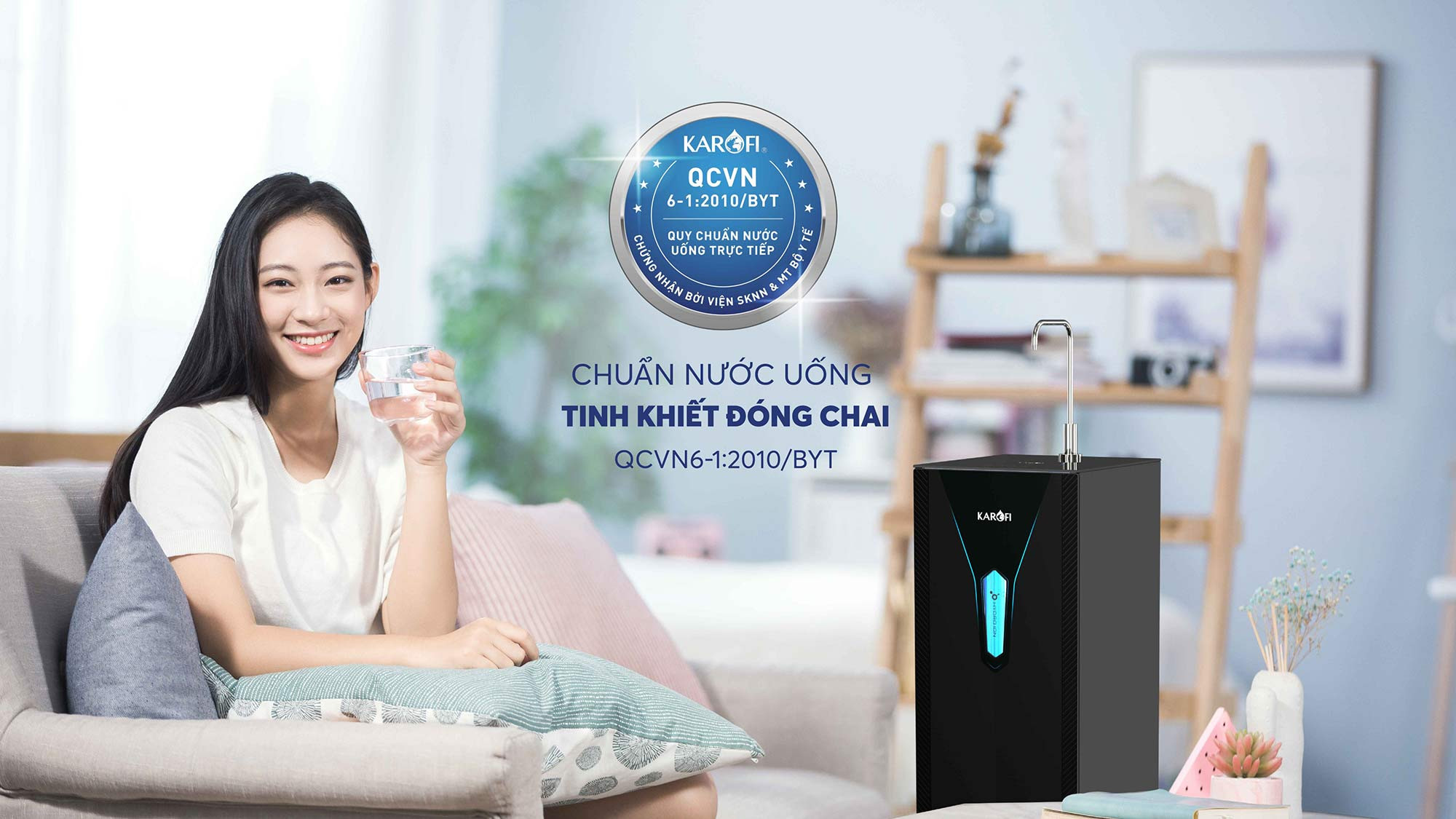 Máy lọc nước ion kiềm Karofi KAE-S65