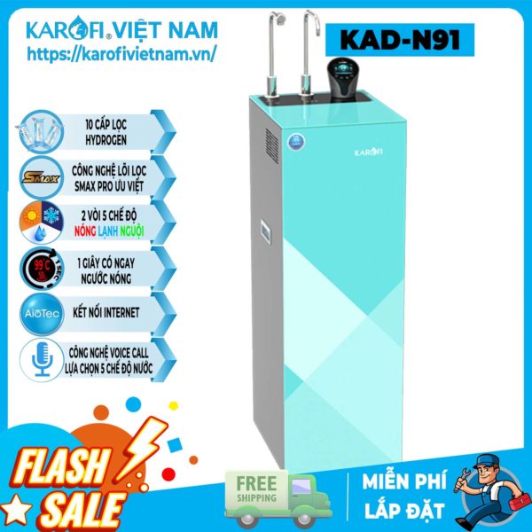 Máy lọc nước nóng lạnh Karofi KAD-N91 - Điều khiển giọng nói