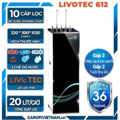 Máy lọc nước nóng lạnh Karofi Livotec 612