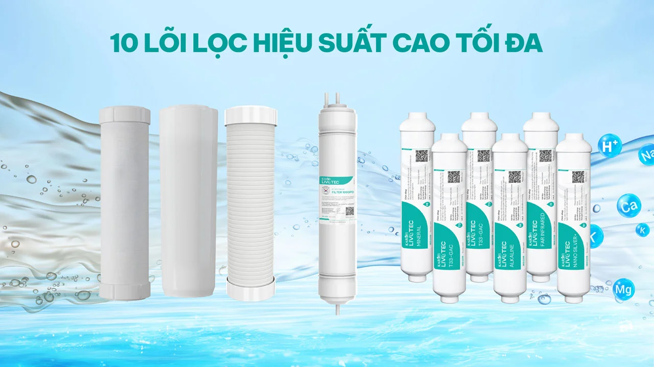 Máy lọc nước nóng lạnh Karofi Livotec 612