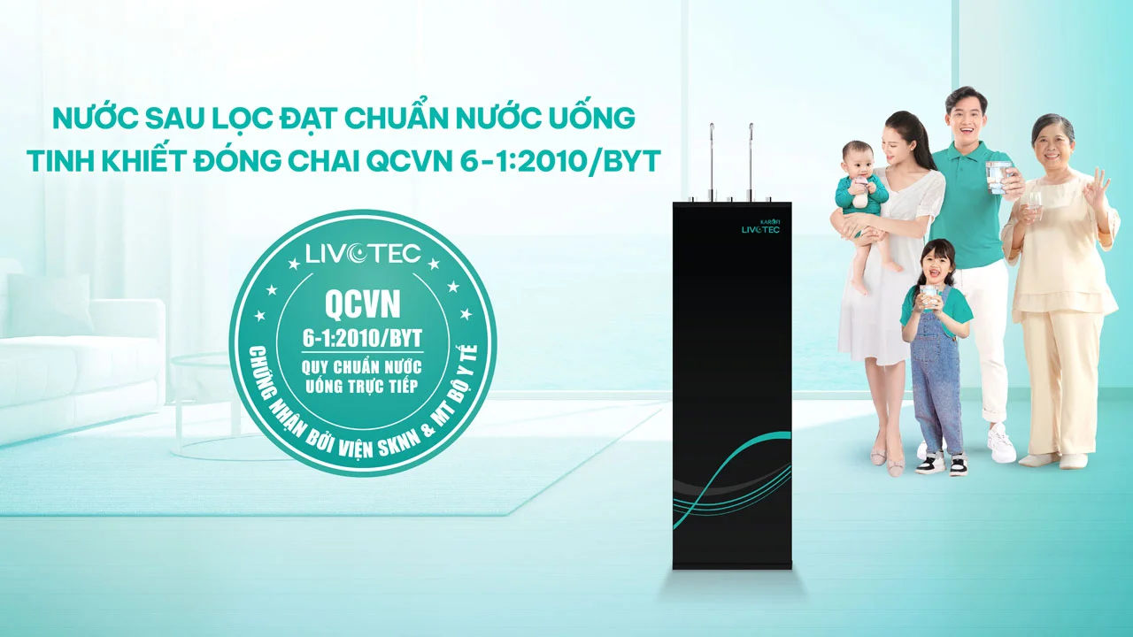 Máy lọc nước nóng lạnh Karofi Livotec 612