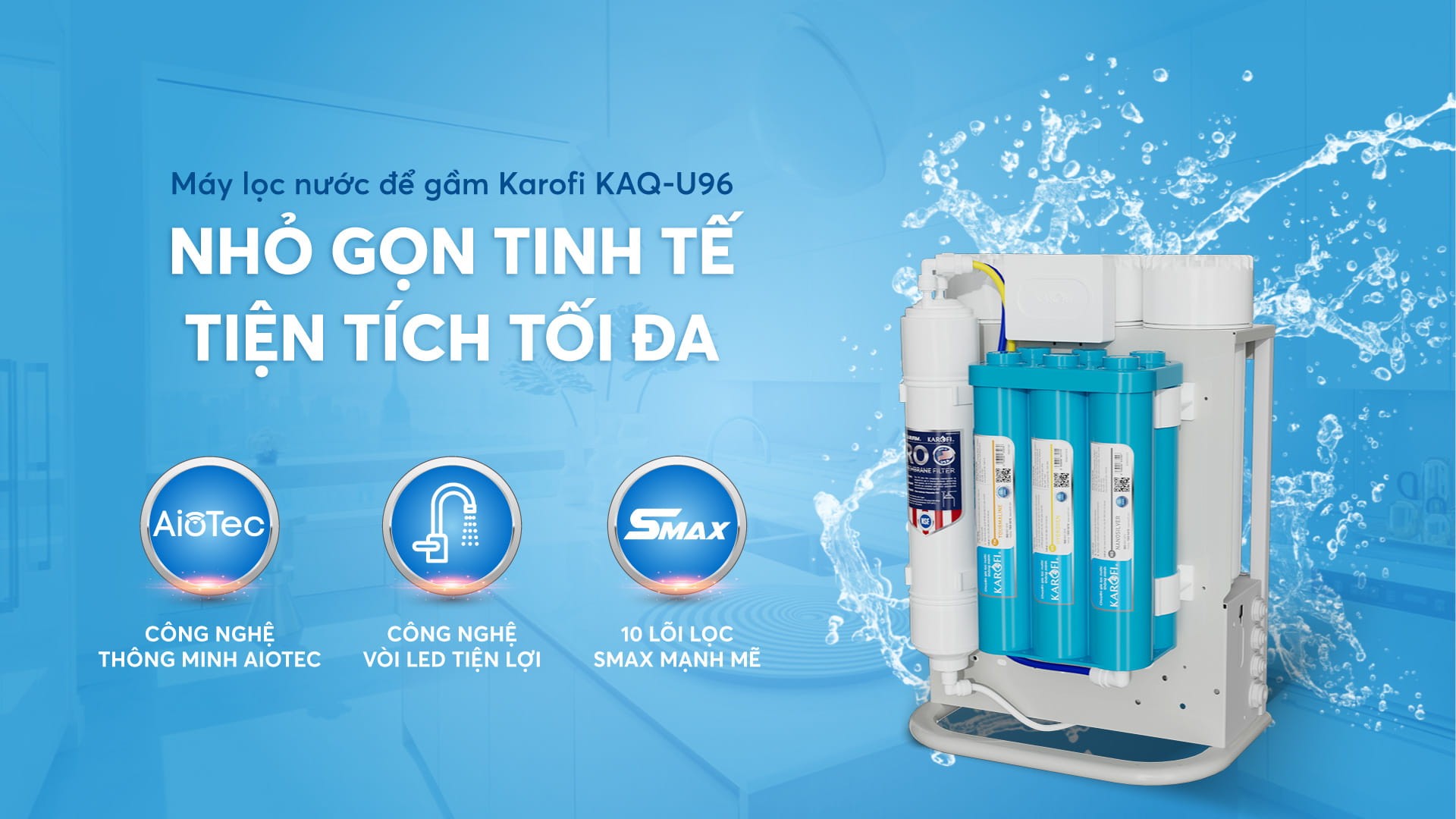 Máy lọc nước Karofi KAQ-U96