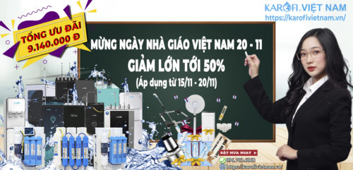 Karofi Việt Nam Mừng ngày nhà giáo Việt Nam 20.11 – KHUYẾN MẠI LỚN tới 50%