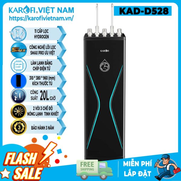 Máy lọc nước nóng lạnh Karofi KAD-D528