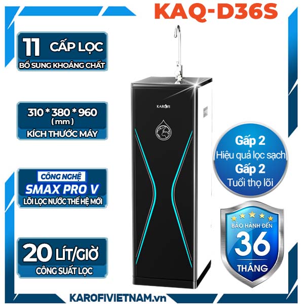 Máy lọc nước Karofi KAQ-D36S - 11 cấp lọc