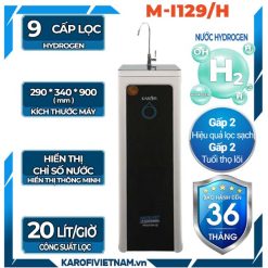 Máy lọc nước Hydrogen Karofi M-I129/H - 9 lõi tủ nhỏ