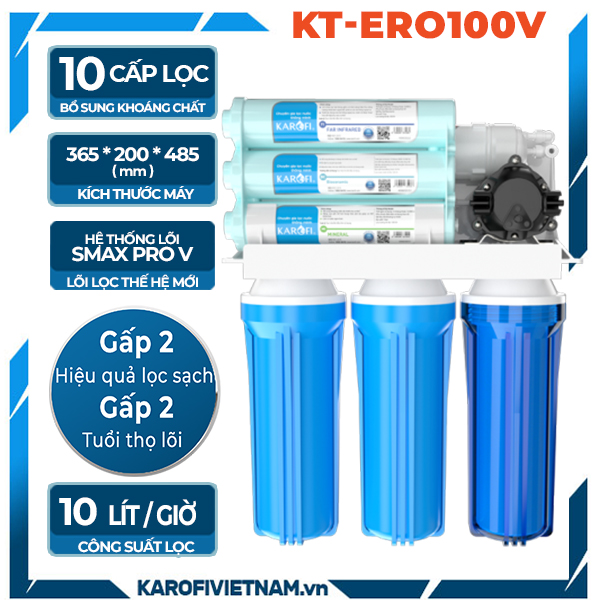 Máy lọc nước để gầm Karofi KT-ERO100V - Mới