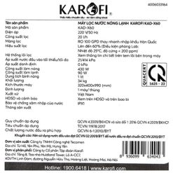 Máy lọc nước nóng lạnh KAROFI KAD-X60