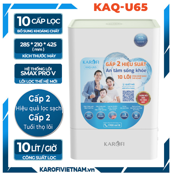 Máy lọc nước Karofi KAQ-U65