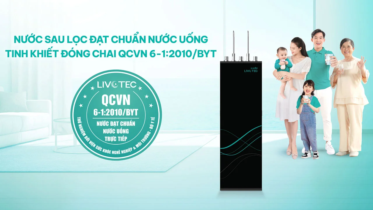 Máy lọc nước nóng lạnh Karofi Livotec 628