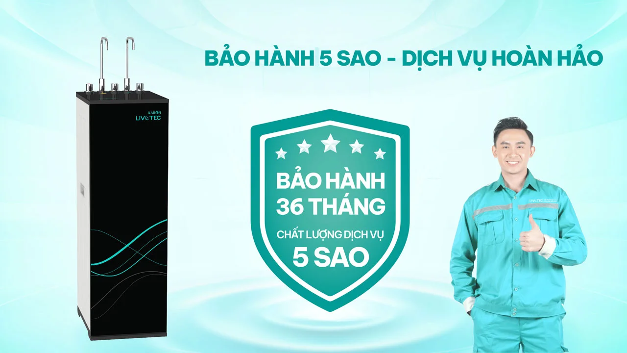 Máy lọc nước nóng lạnh Karofi Livotec 628