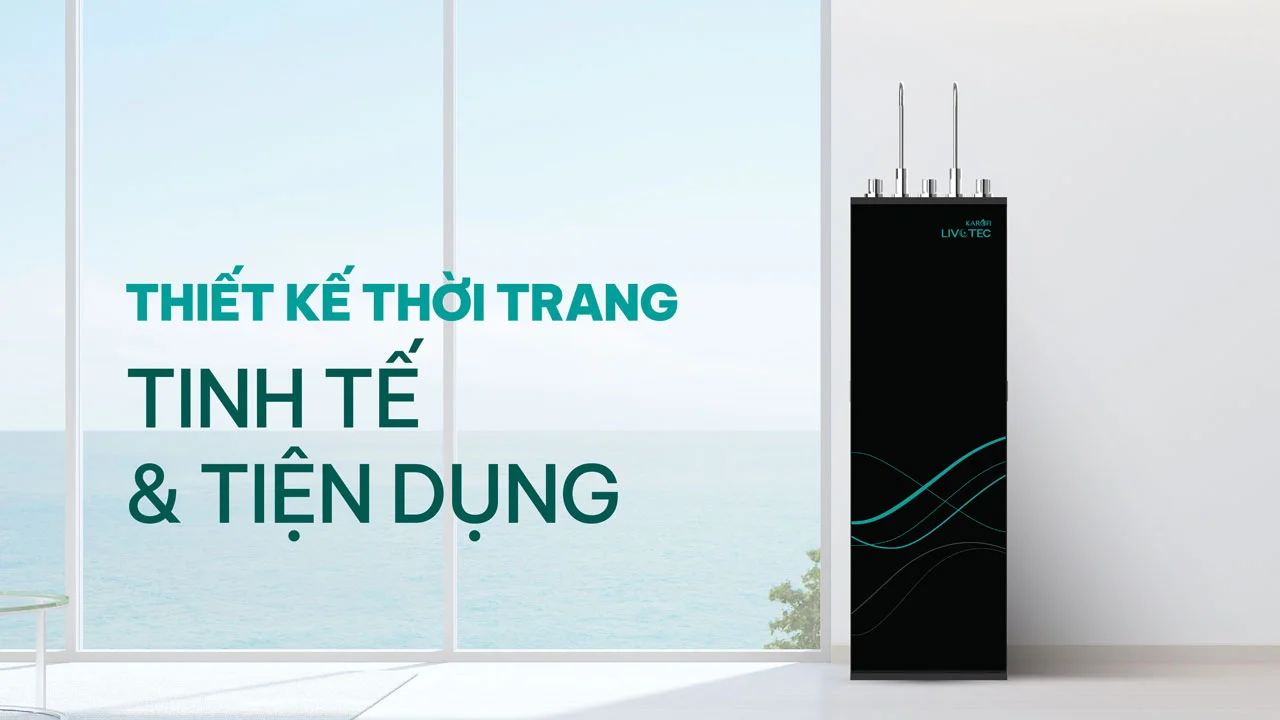 Máy lọc nước nóng lạnh Karofi Livotec 628