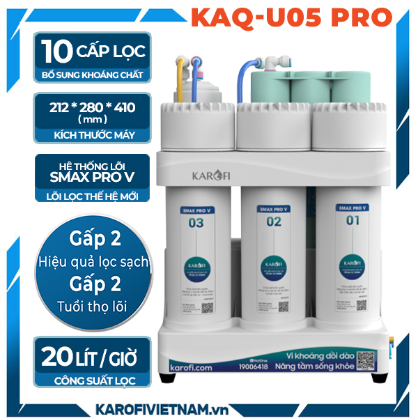Máy lọc nước để gầm Karofi KAQ-U05 Pro