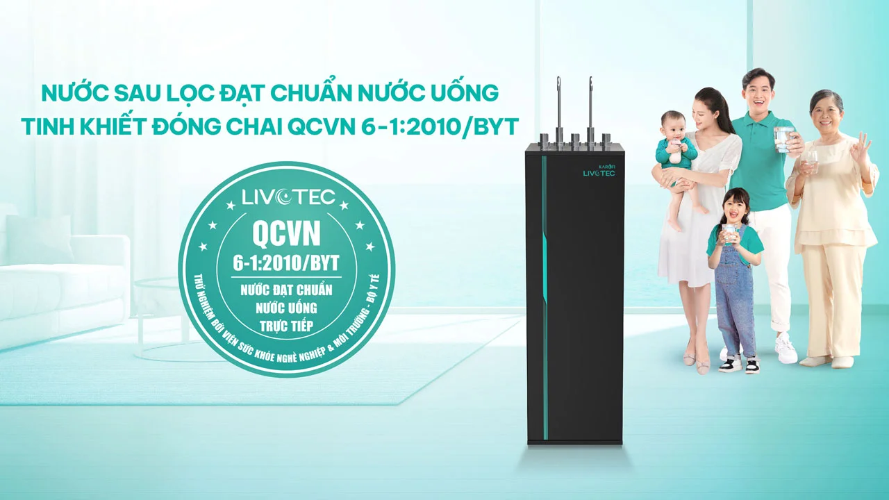 Máy lọc nước nóng lạnh Karofi Livotec 616