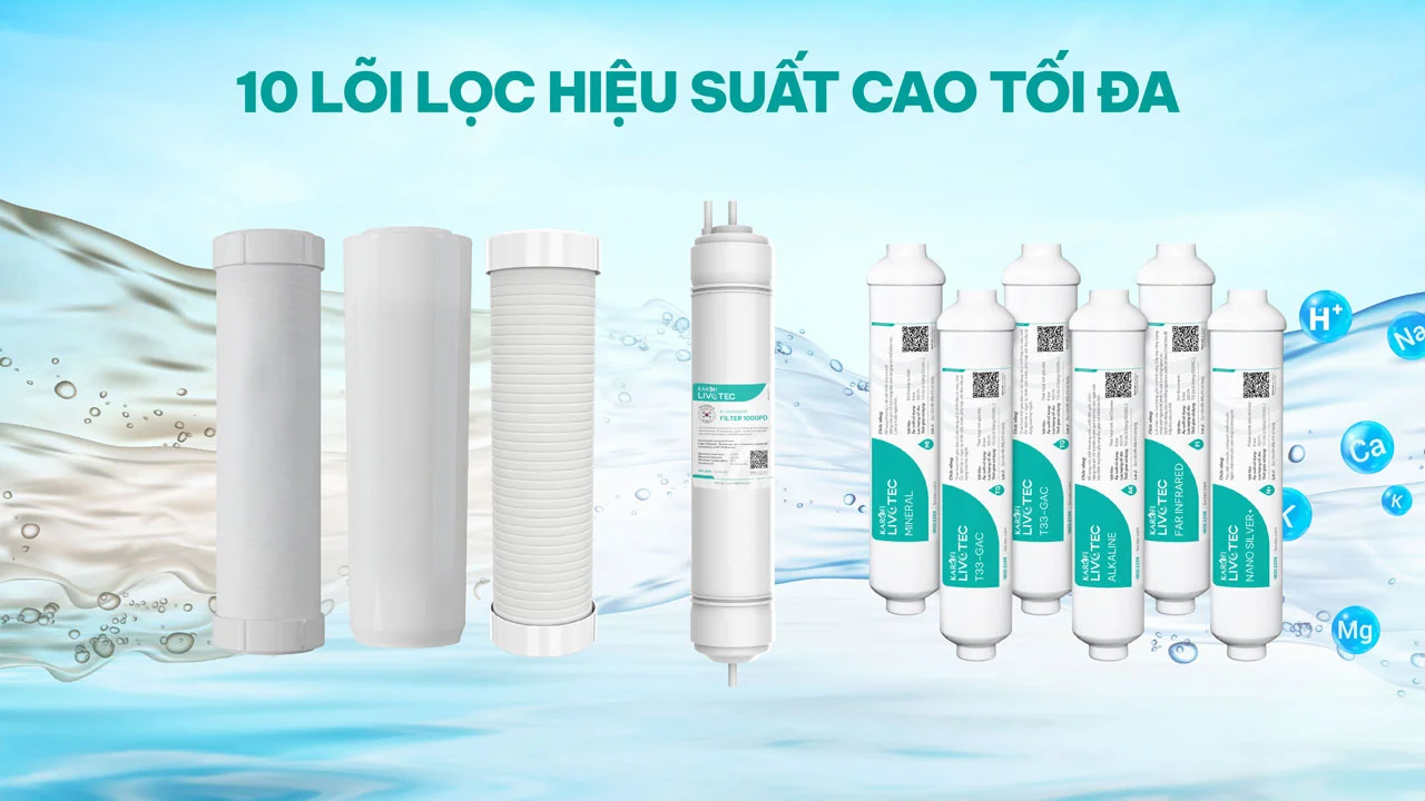 Máy lọc nước nóng lạnh Karofi Livotec 616