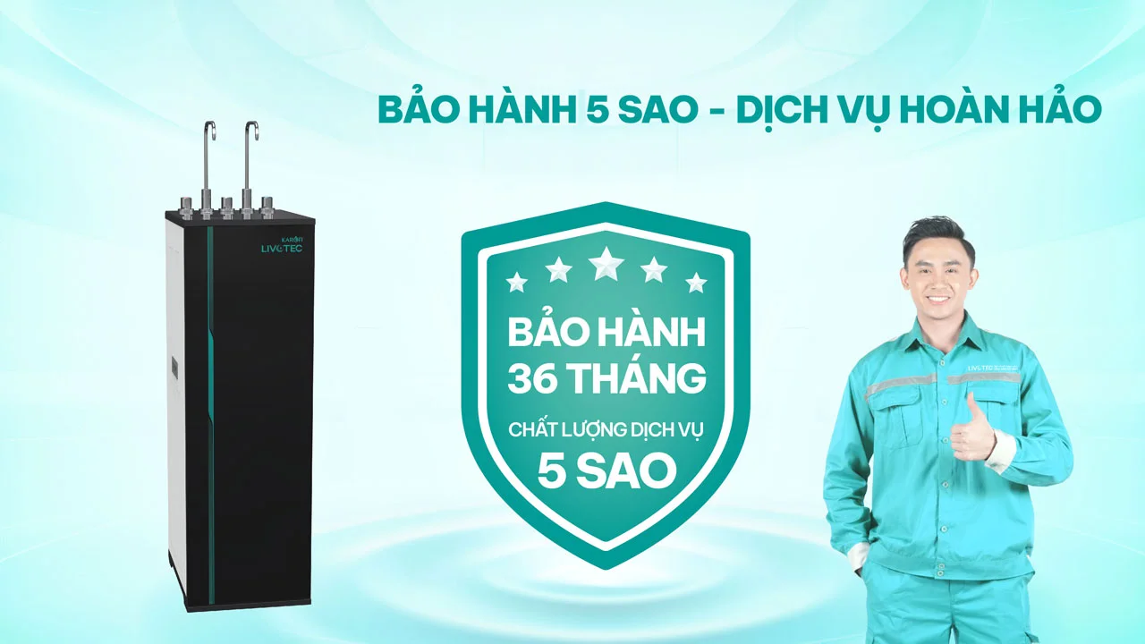 Máy lọc nước nóng lạnh Karofi Livotec 616