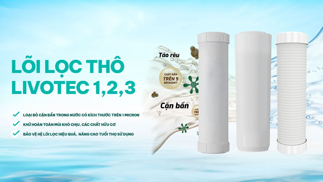 Máy lọc nước nóng lạnh Karofi Livotec 616