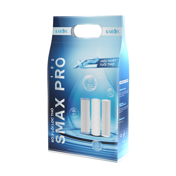Bộ 3 lõi lọc thô Smax Pro 1 2 3 Karofi