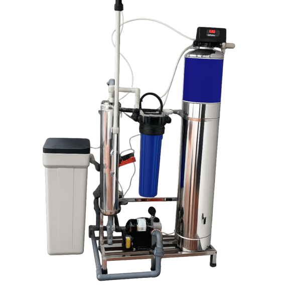 Bộ lọc Tổng 3 cấp tự động xử lý Canxi công nghệ màng Lọc UF