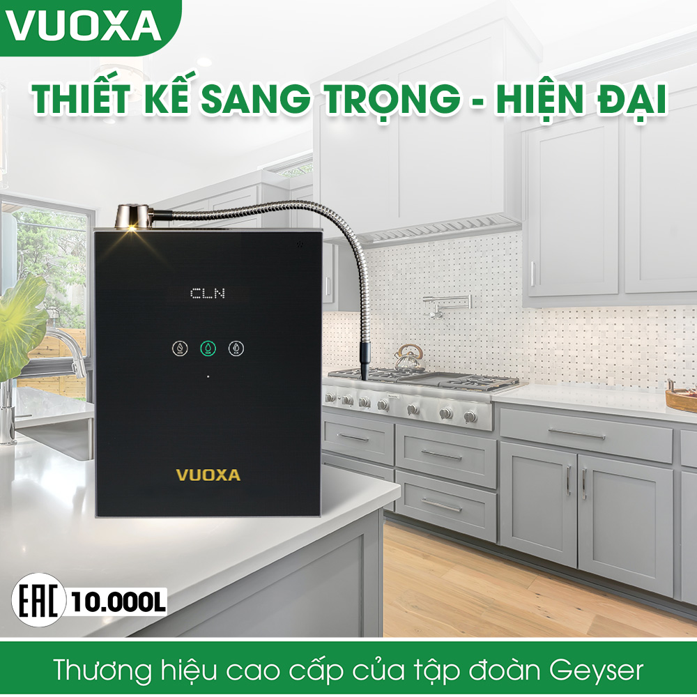 Máy lọc nước ion kiềm Vuoxa i5000 sang trọng đẳng cấp