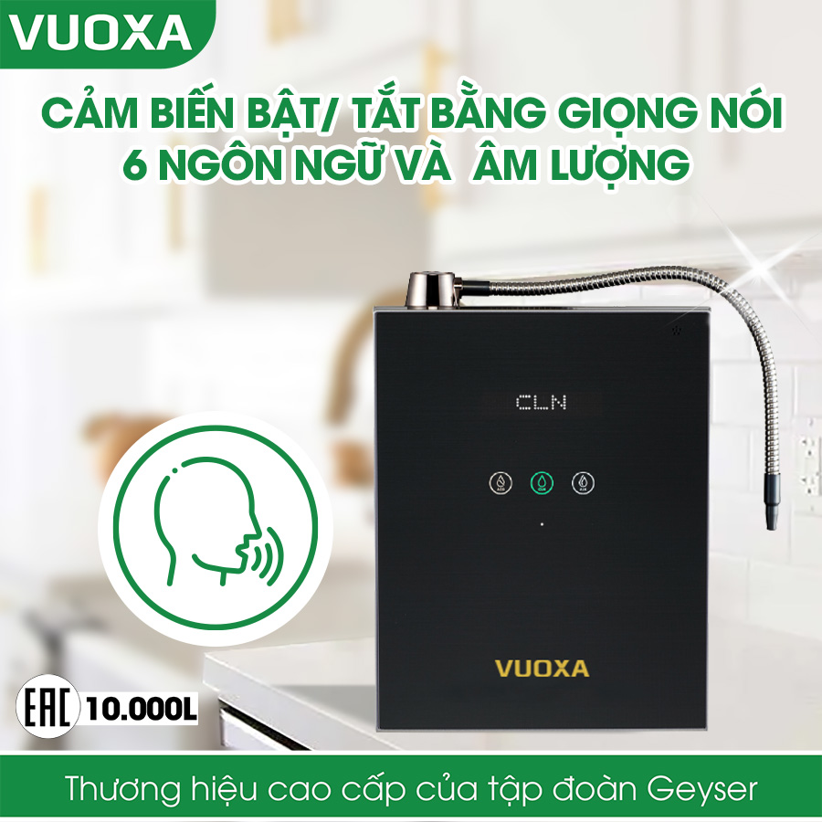 Máy lọc nước ion kiềm Vuoxa i5000 điều khiển giọng nói