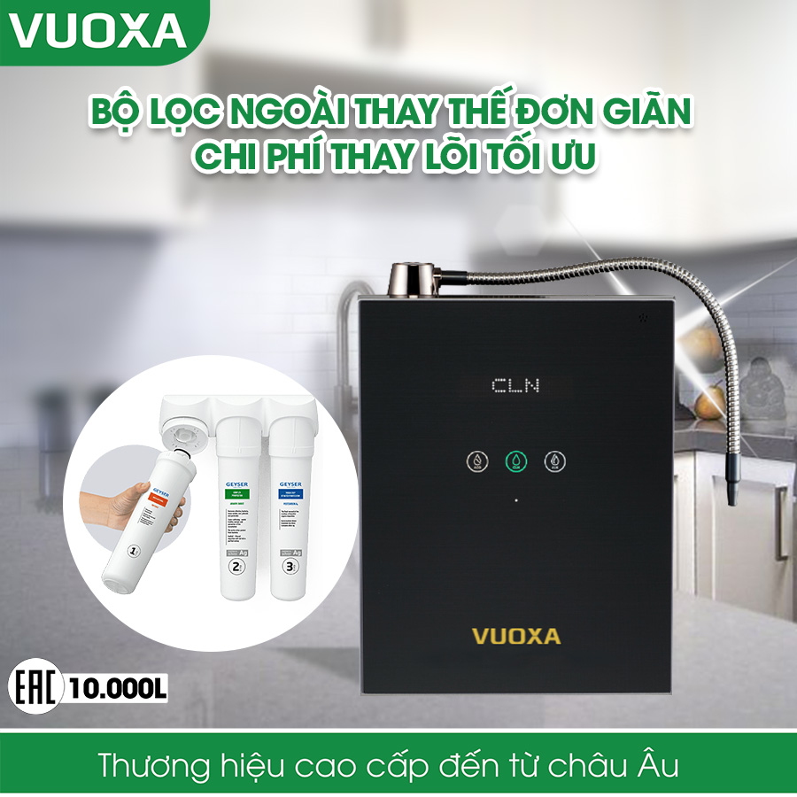 Bộ lọc của máy lọc nước ion kiềm giàu hydro Vuoxa i5000