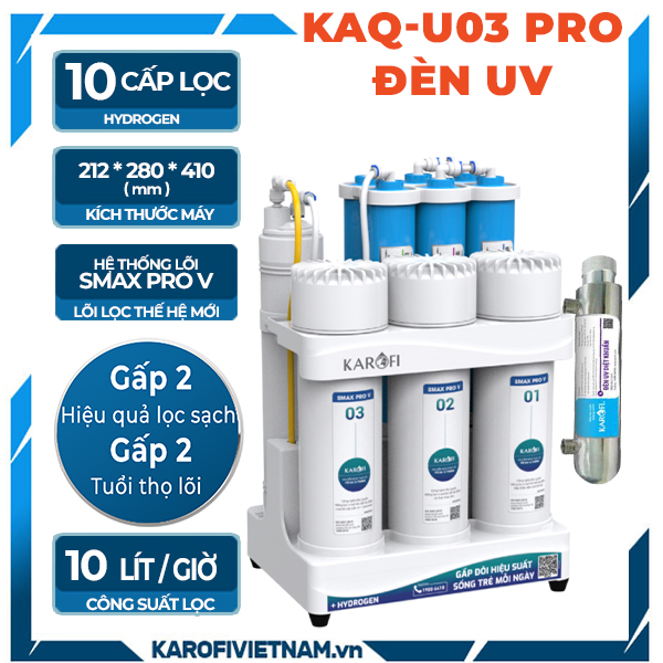 Máy lọc nước Karofi KAQ-U03 Pro - Đèn UV