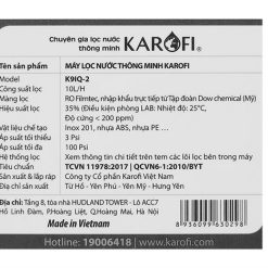 Máy lọc nước Karofi K9IQ-2 IRO 2.0 9 cấp lọc