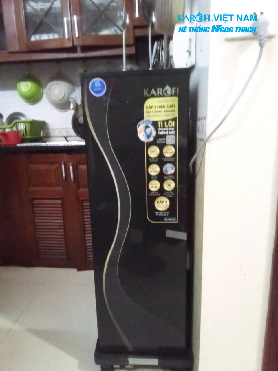 Máy lọc nước nóng lạnh Karofi KAD-D66S PRO – 11 Lõi Smax, Nóng Lạnh Tức Thì, Hydro-ion Kiềm